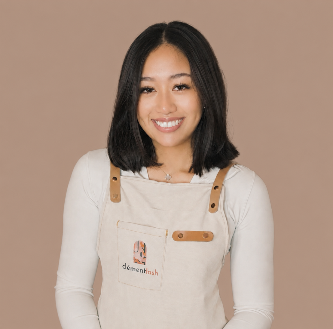 Portrait of Caitlin Patawaran, Clement Lash senior stylist.